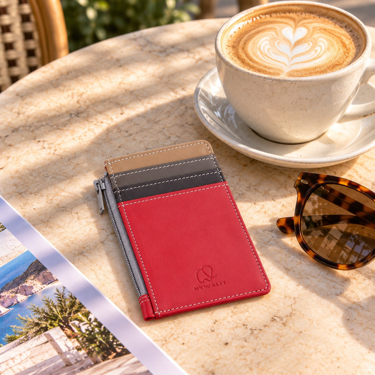 MyWalit Credit Card Holder with Coin Purse - Roma