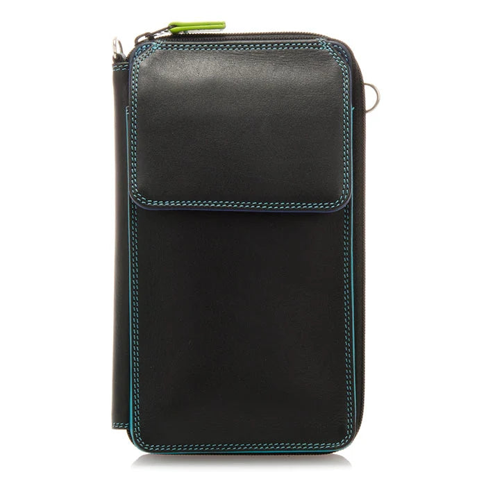 MyWalit Zip Round Multi Purse Phone Wallet with Shoulder Strap