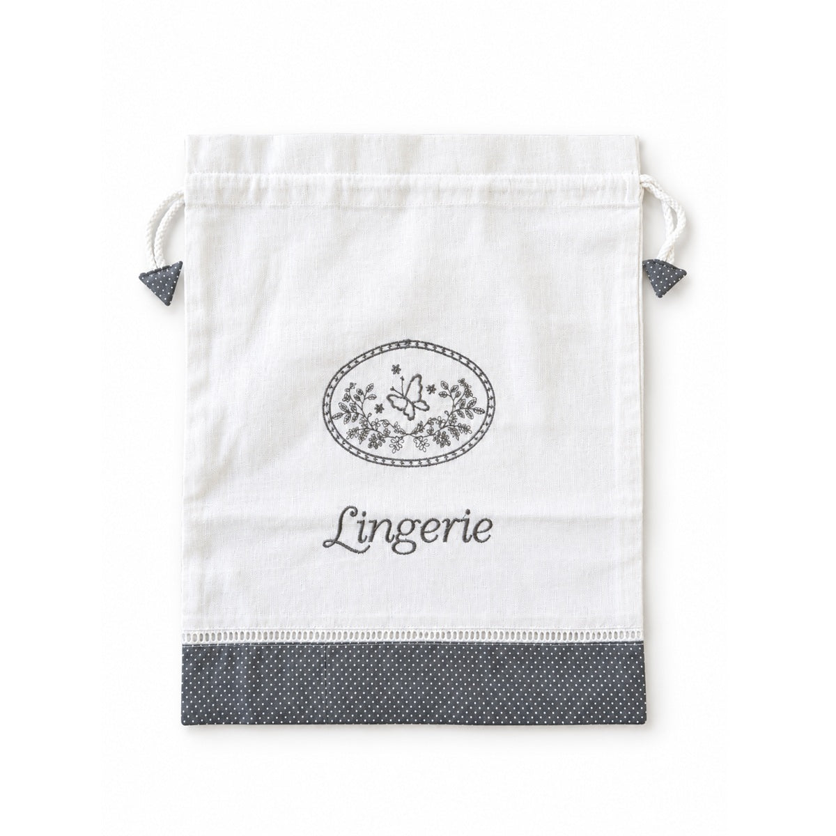 100% Cotton Drawstring Lingerie Bag Classic