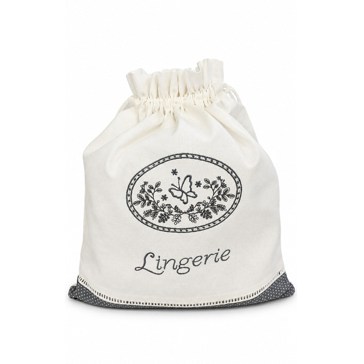 100% Cotton Drawstring Lingerie Bag Classic
