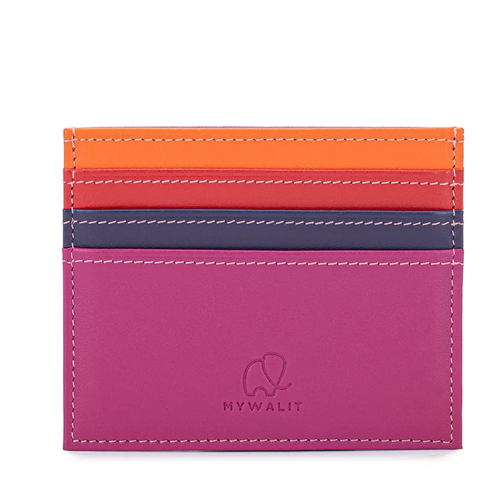 MyWalit Double Sided Credit Card Holder - Sangria Multi