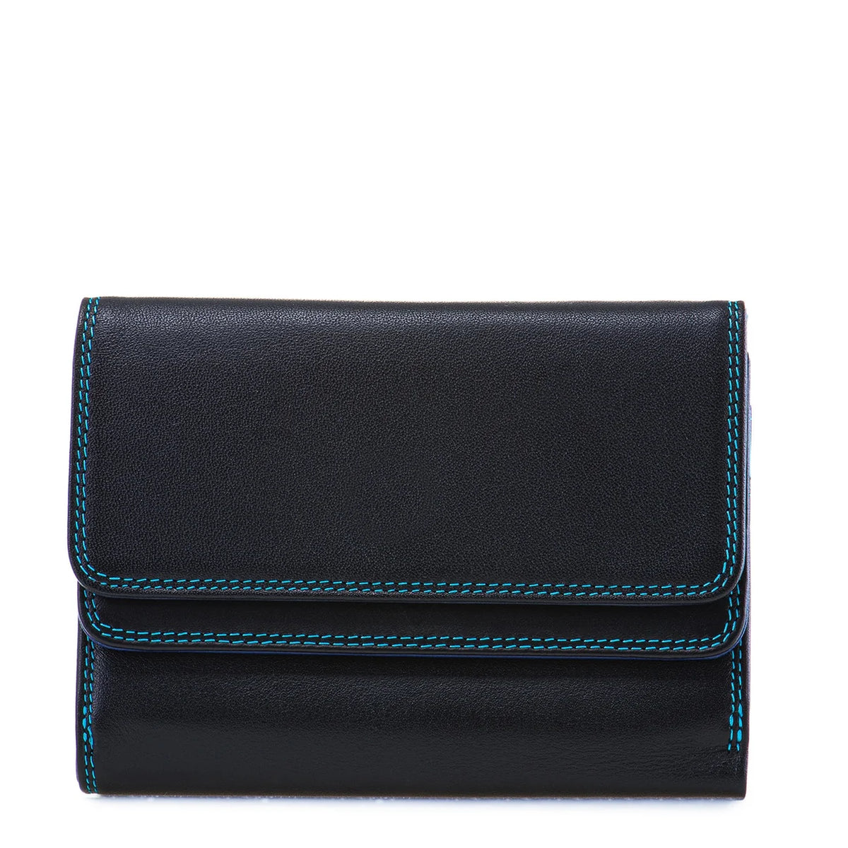 MyWalit Double Flap Purse Wallet - Black Pace
