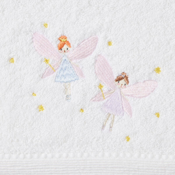 Baby Cotton Bath Towel & Face Washer Gift Set - Fairy