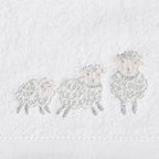 Baby Cotton Bath Towel & Face Washer Gift Set - Sheep Family