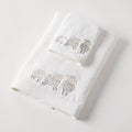 Baby Cotton Bath Towel & Face Washer Gift Set - Sheep Family