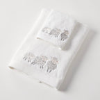 Baby Cotton Bath Towel & Face Washer Gift Set - Sheep Family