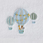 Baby Cotton Bath Towel & Face Washer Gift Set - Balloon Voyage