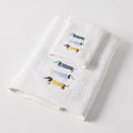 Baby Cotton Bath Towel & Face Washer Gift Set - Dachshund