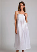 Jane 100% Cotton Nightie - White