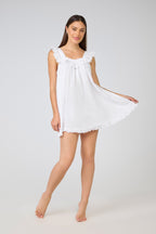 Zoey 100% Cotton Baby Doll Nightie - White