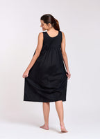 Maya 100% Cotton Nightie - Black
