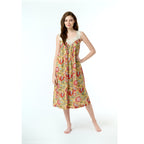 Maya 100% Cotton Nightie - Mustard
