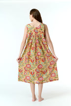 Maya 100% Cotton Nightie - Mustard