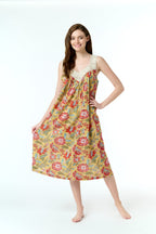 Maya 100% Cotton Nightie - Mustard