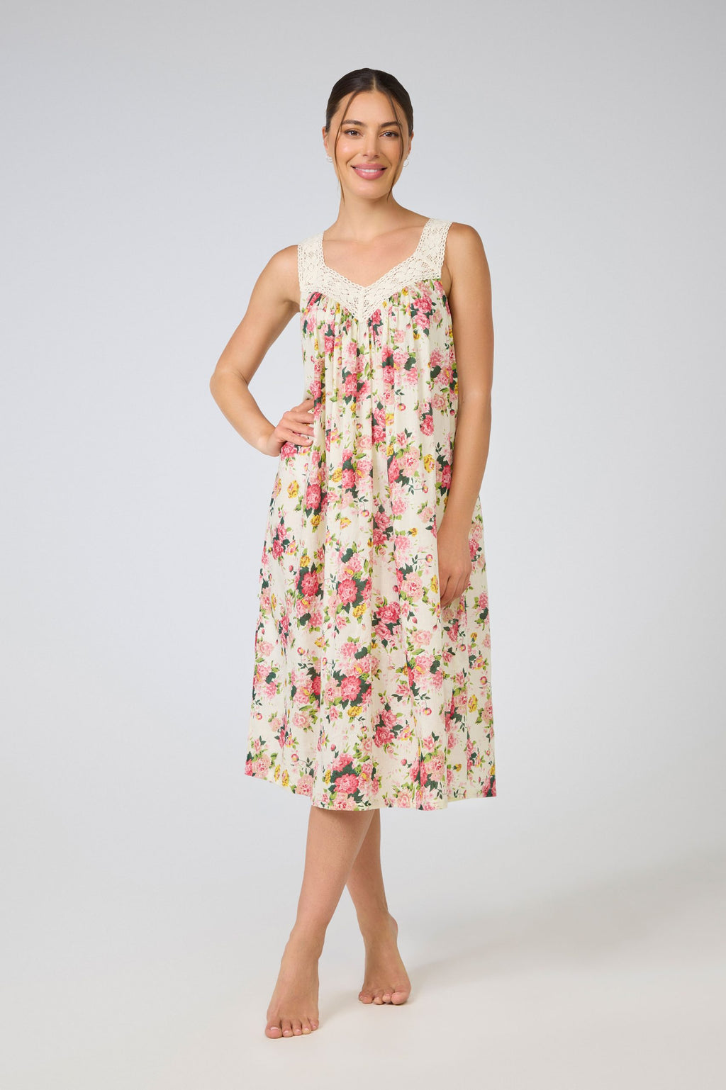 Maya 100% Cotton Nightie - Bouquet
