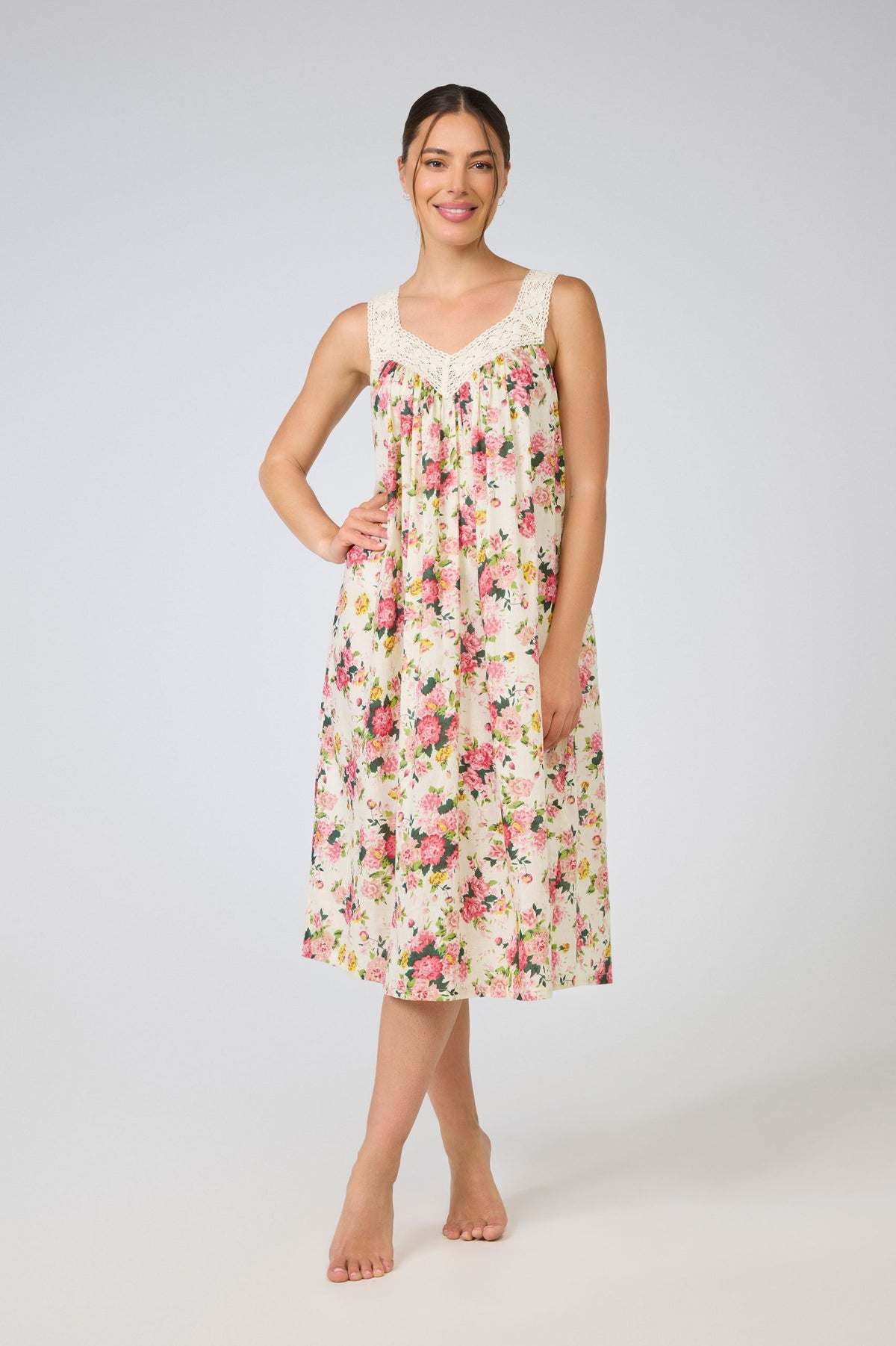 Maya 100% Cotton Nightie - Bouquet