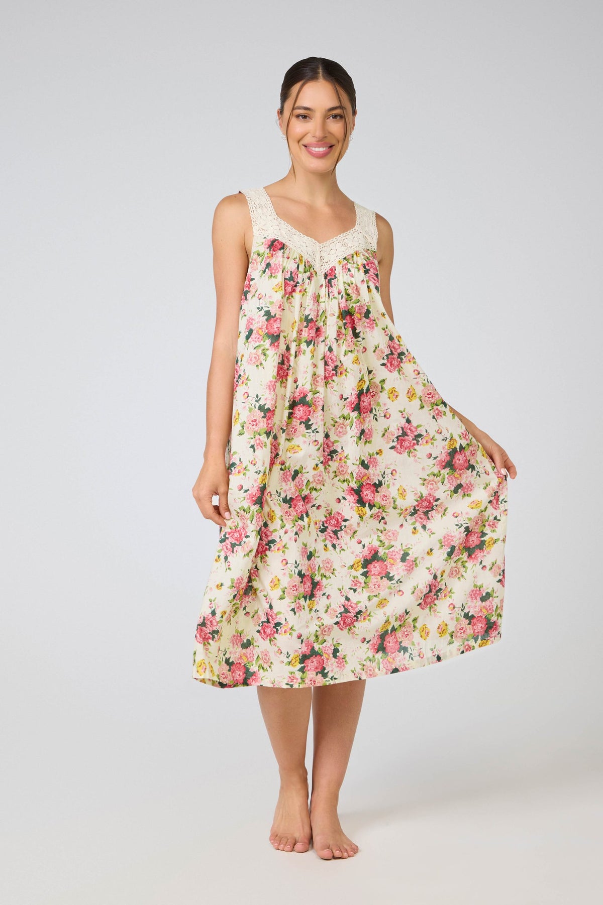 Maya 100% Cotton Nightie - Bouquet