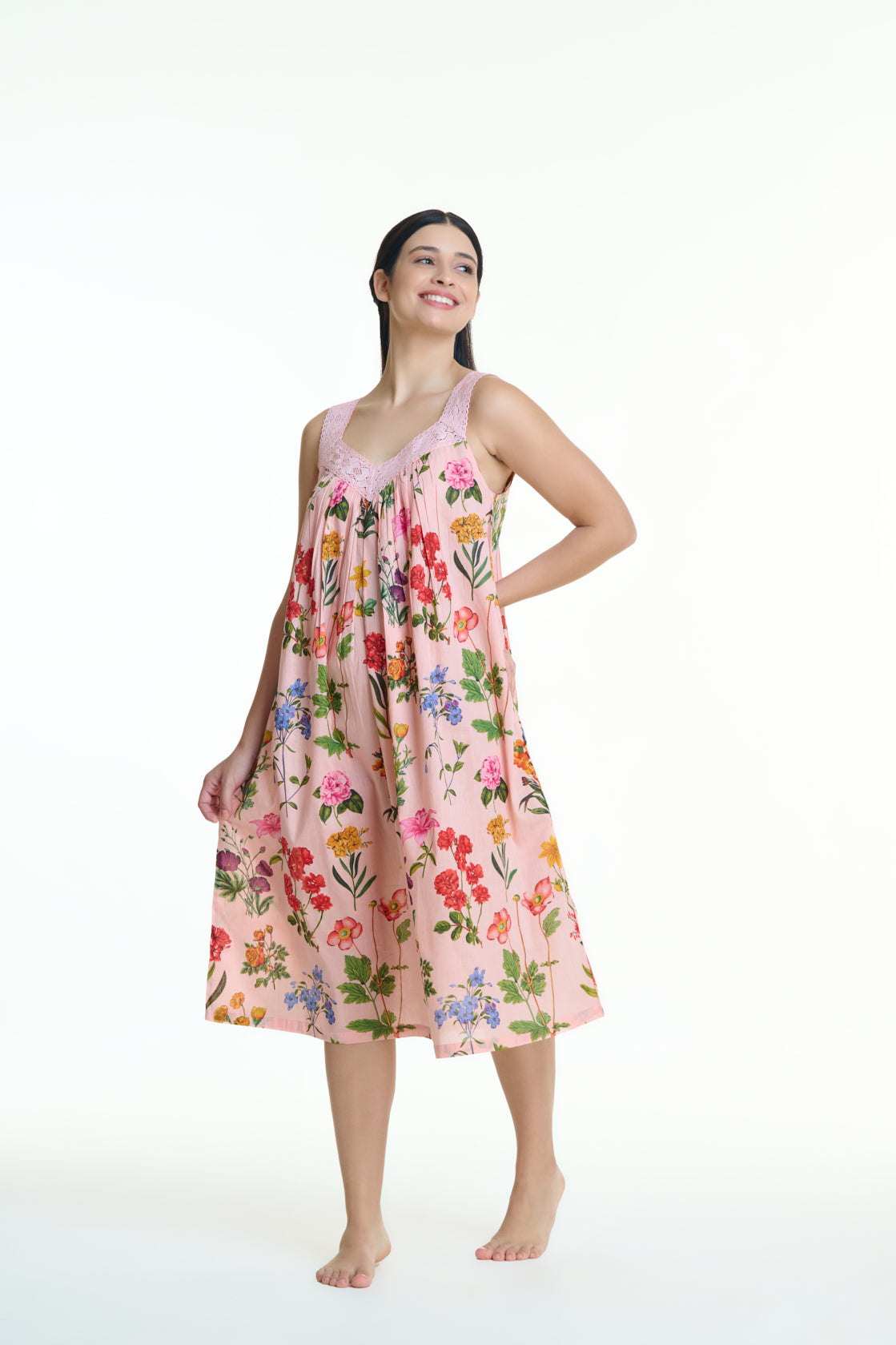Maya 100% Cotton Nightie - Garden