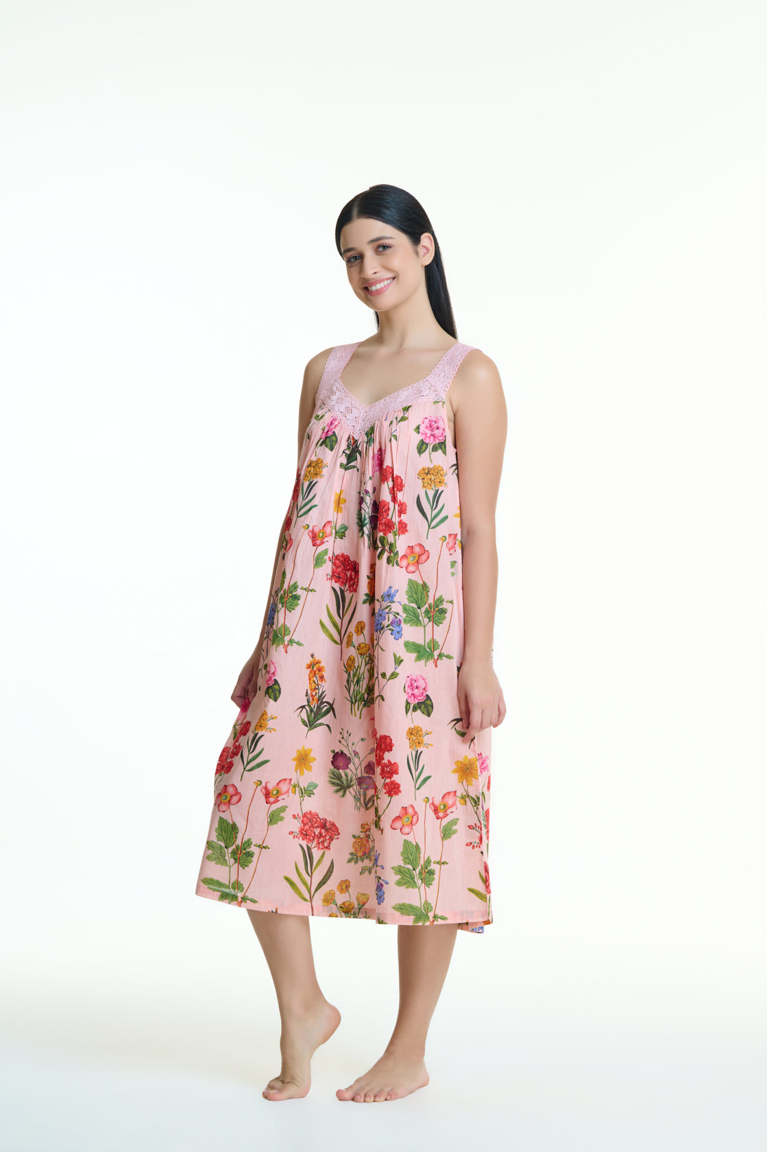 Maya 100% Cotton Nightie - Garden
