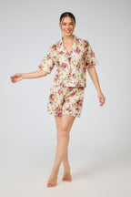 Evie 100% Cotton Pyjama Short Set - Bouquet
