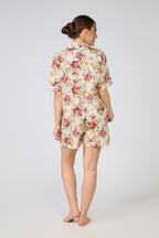Evie 100% Cotton Pyjama Short Set - Bouquet