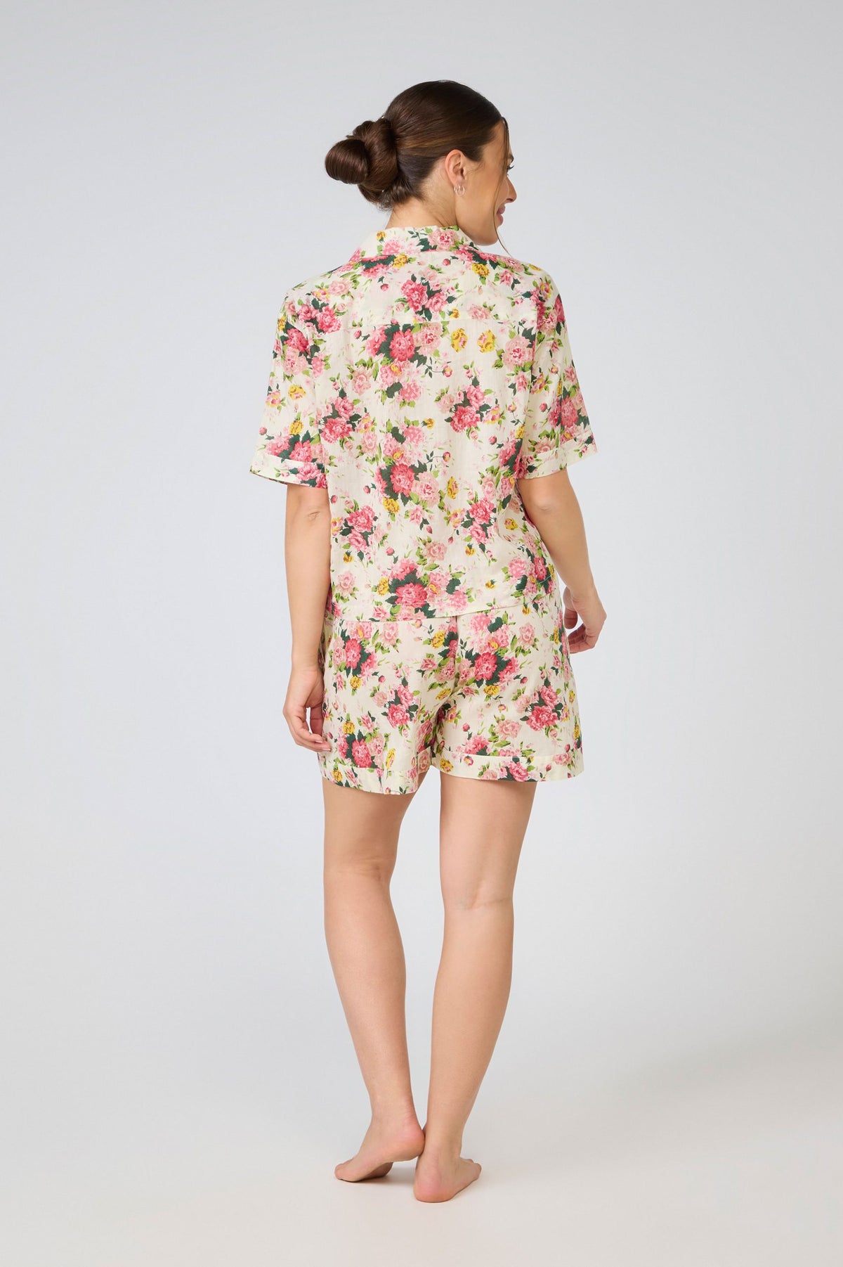 Evie 100% Cotton Pyjama Short Set - Bouquet