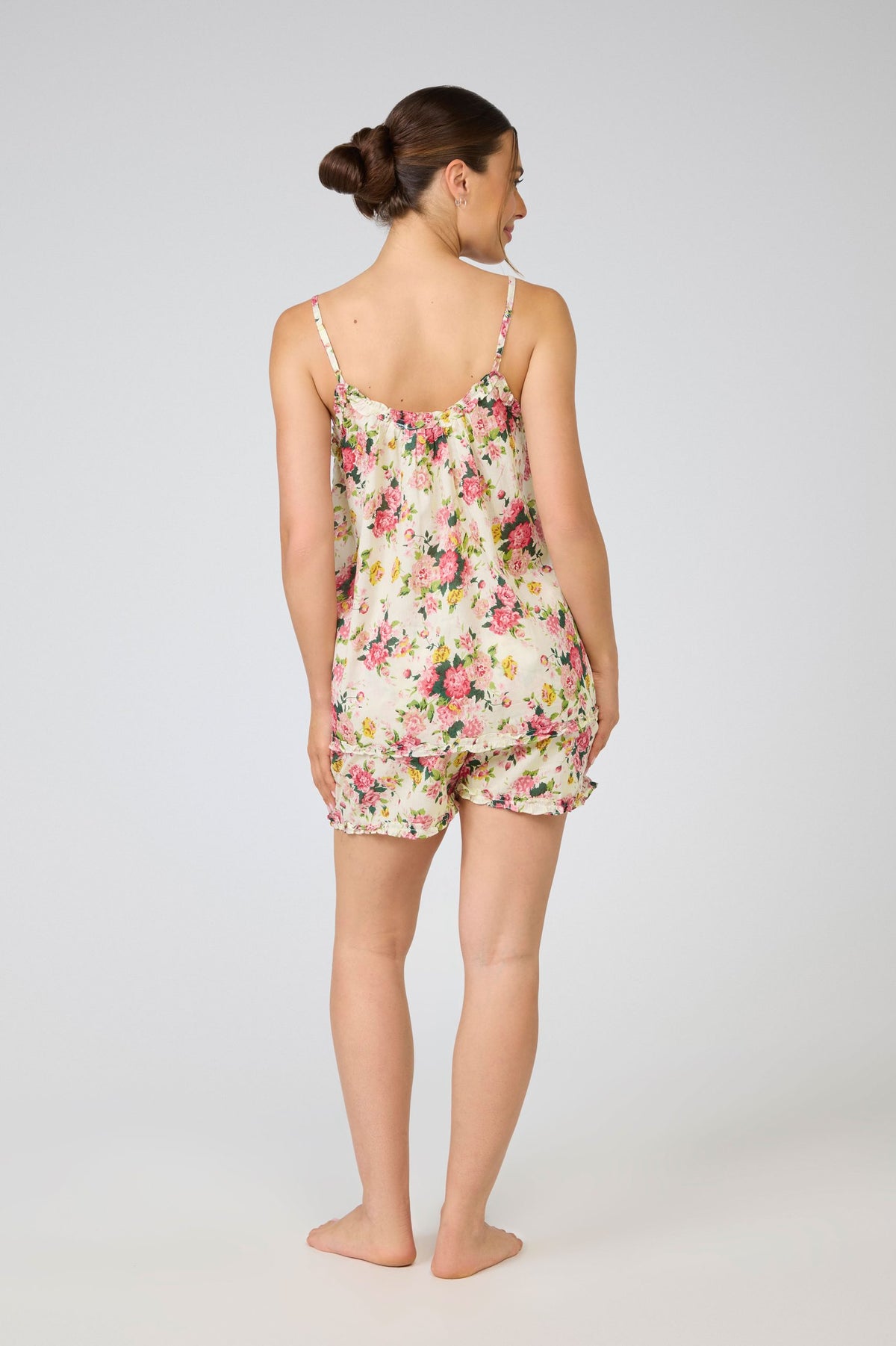 Nico 100% Cotton Pyjama Short Set - Bouquet