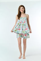 Aria 100% Cotton Pyjama Short Set - Poppy