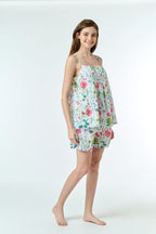Aria 100% Cotton Pyjama Short Set - Poppy