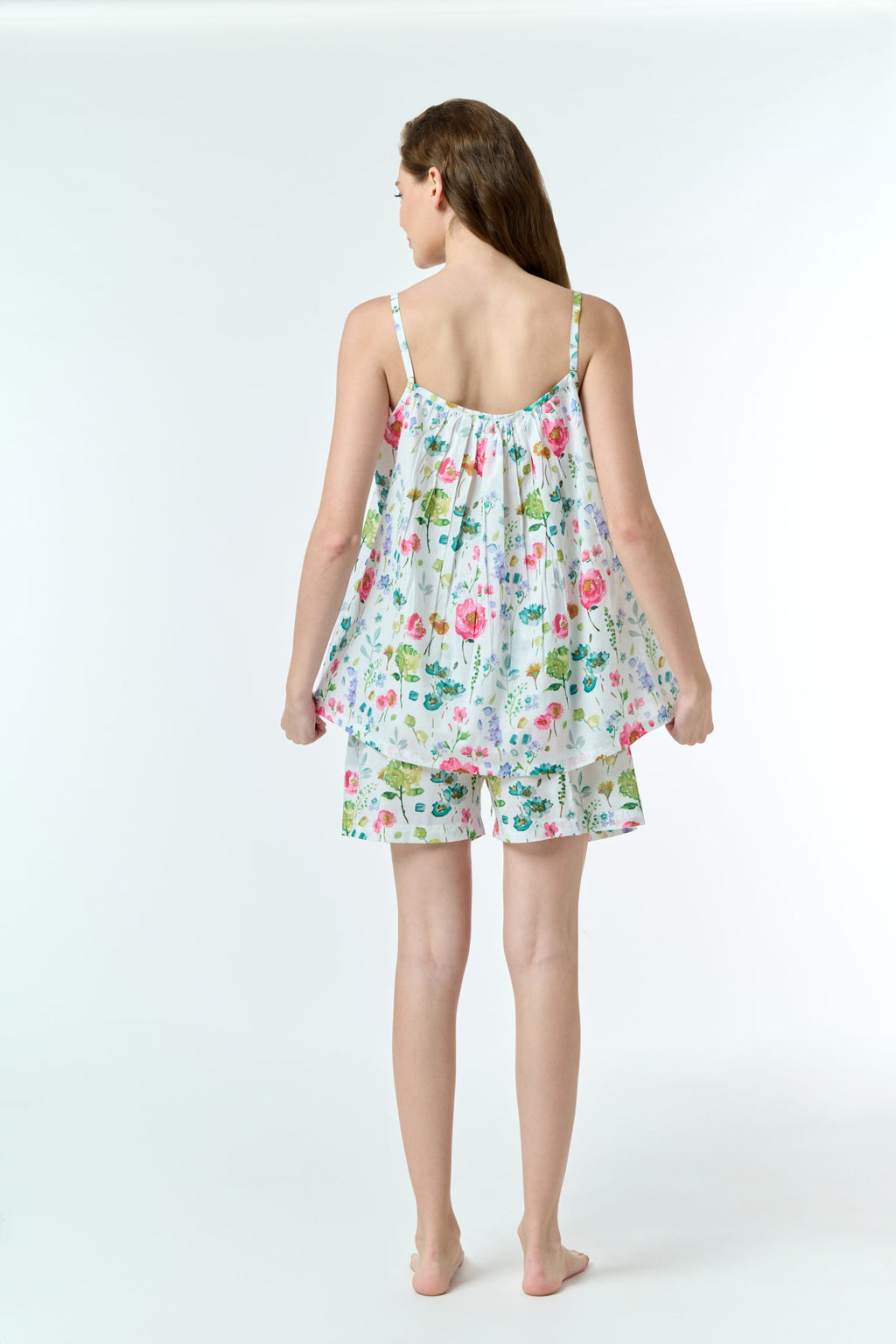 Aria 100% Cotton Pyjama Short Set - Poppy