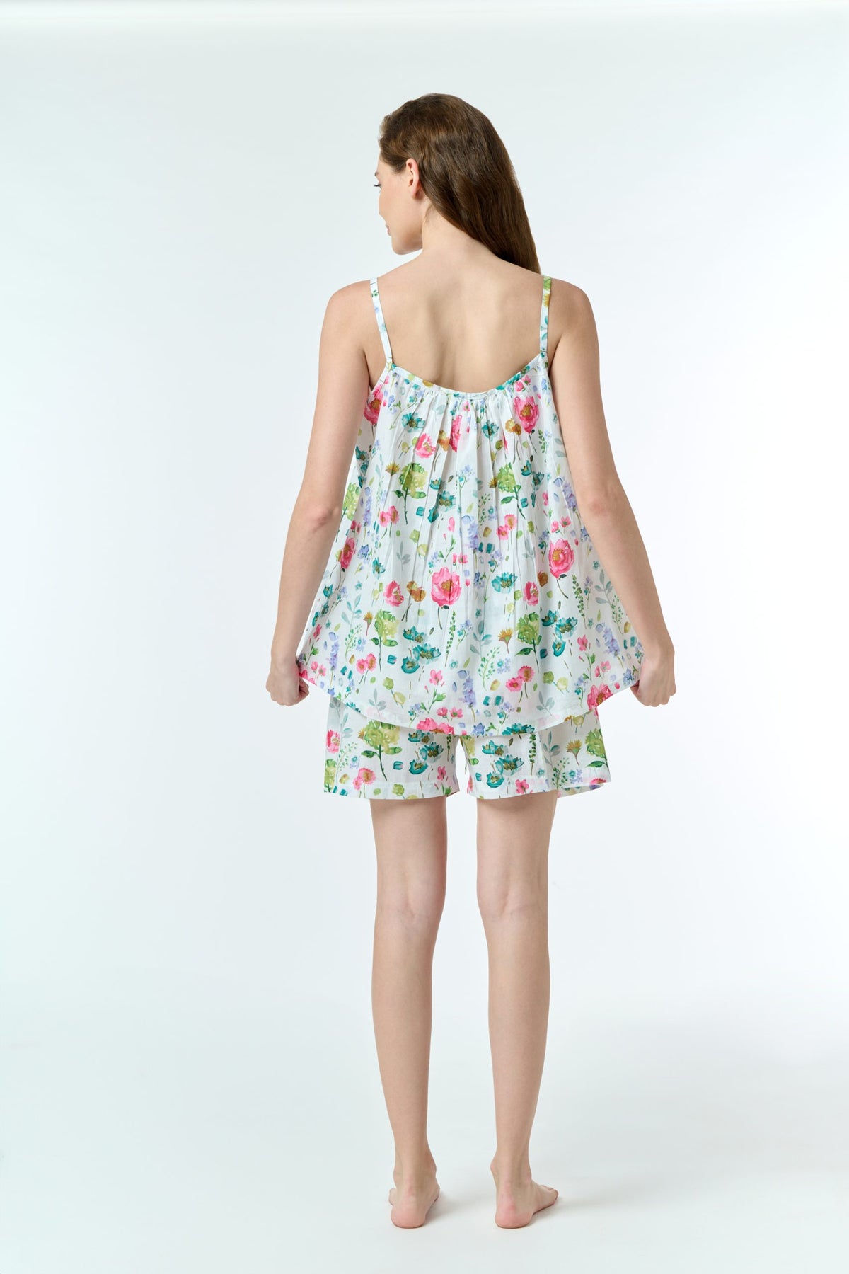 Aria 100% Cotton Pyjama Short Set - Poppy