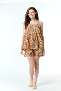 Aria 100% Cotton Pyjama Short Set - Mustard