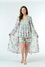 Rose 100% Cotton Dressing Gown - Poppy