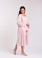 Rose 100% Cotton Dressing Gown - Gingham Pink