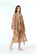 Rose 100% Cotton Dressing Gown - Mustard