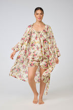 Rose 100% Cotton Dressing Gown - Bouquet