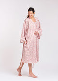 Rose 100% Cotton Dressing Gown - Rose Vine