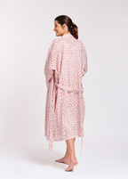 Rose 100% Cotton Dressing Gown - Rose Vine