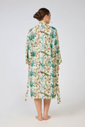 Rose 100% Cotton Dressing Gown - Peacock