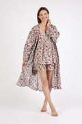 Rose 100% Cotton Dressing Gown - Cottage Pink