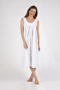 Anna 100% Cotton Nightie - White