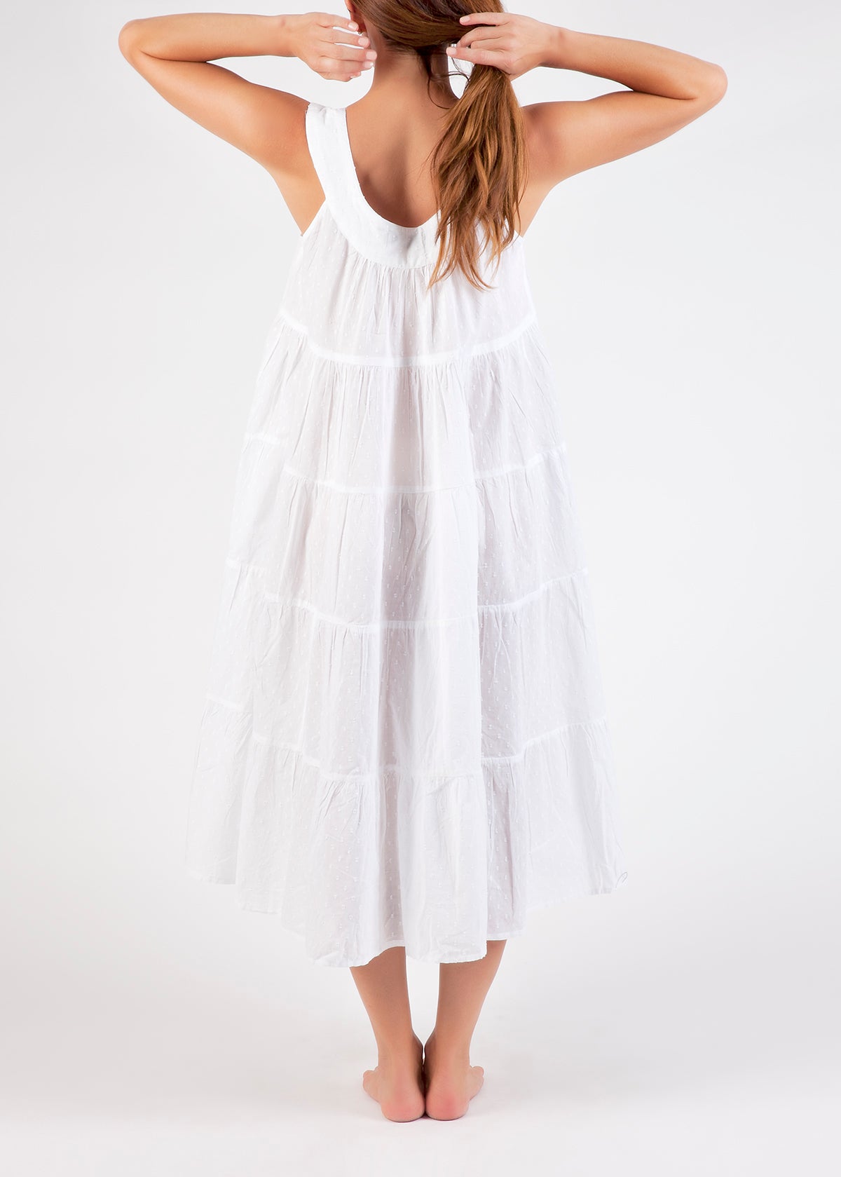 Anna 100% Cotton Nightie - White
