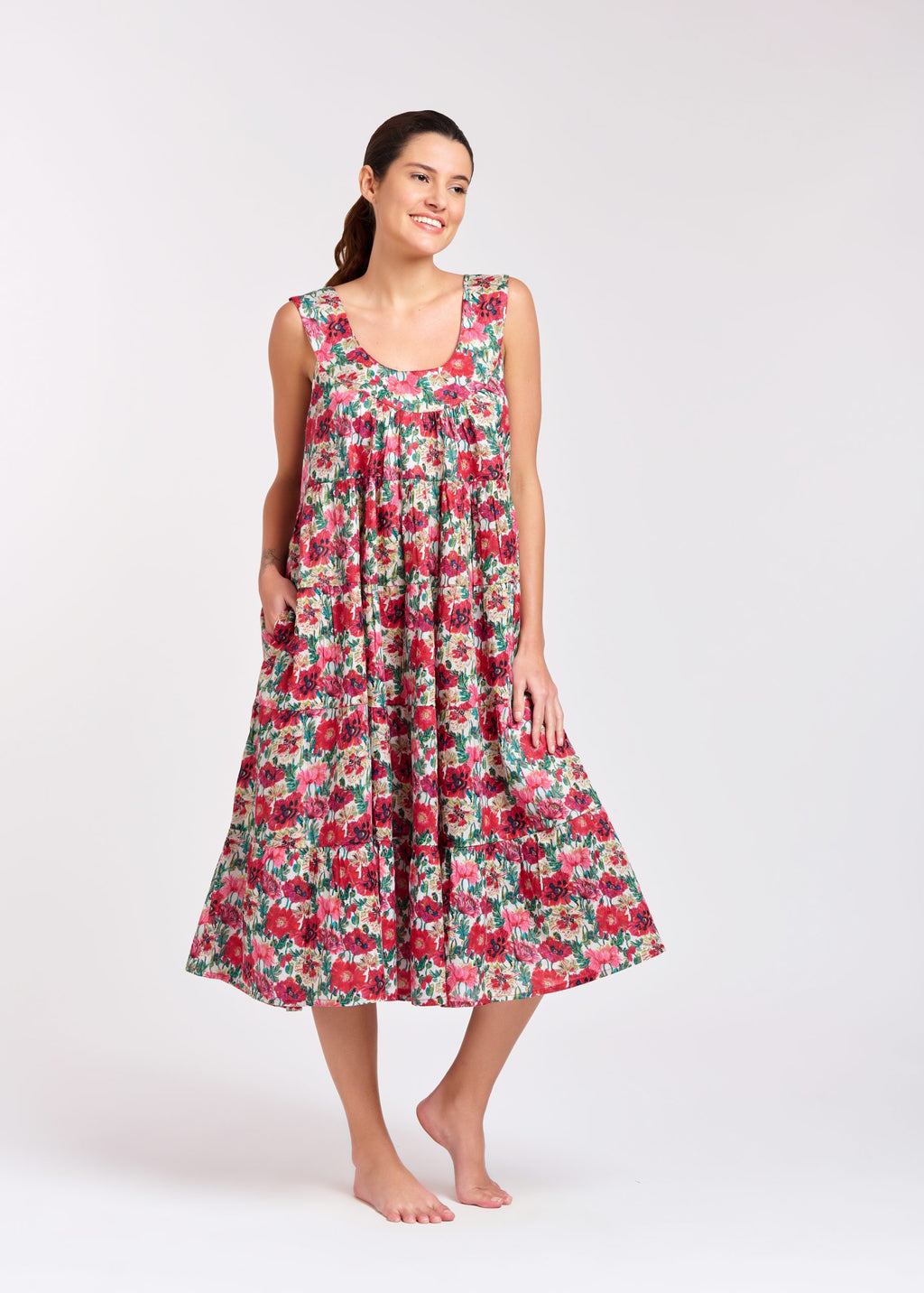 Anna 100% Cotton Nightie - Candy