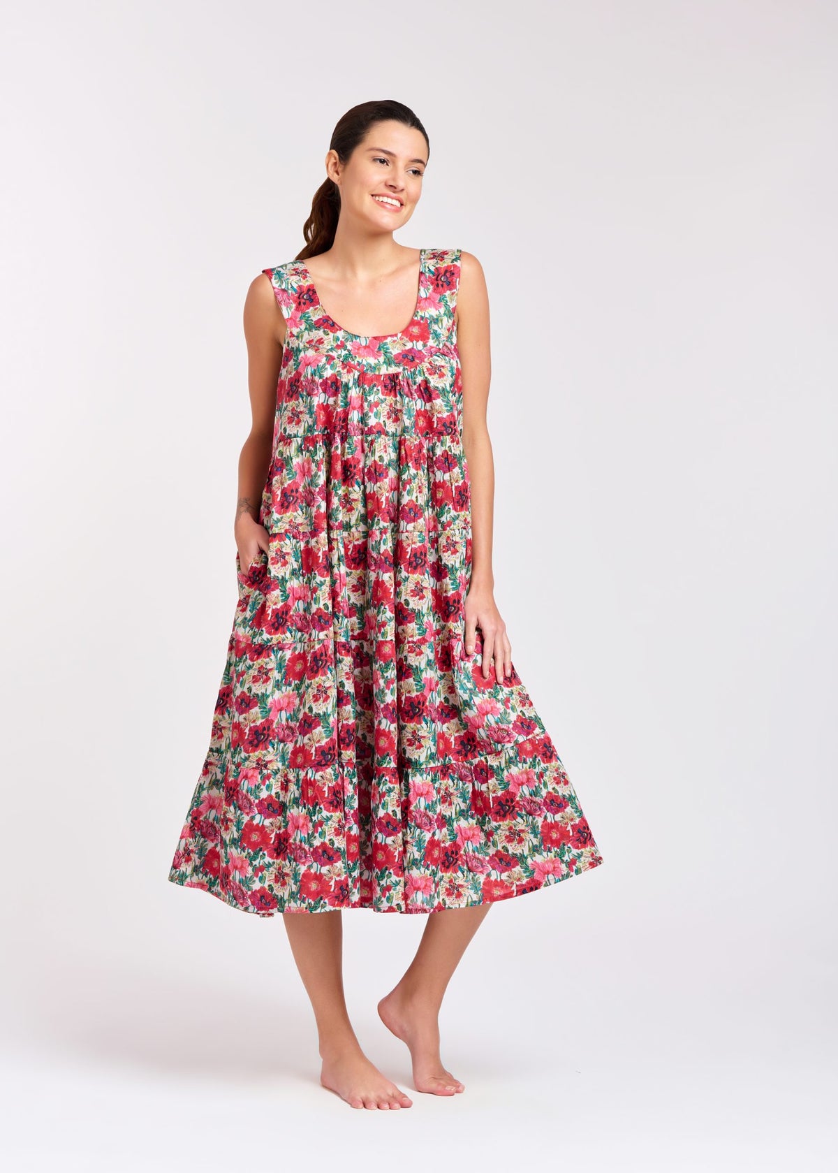 Anna 100% Cotton Nightie - Candy