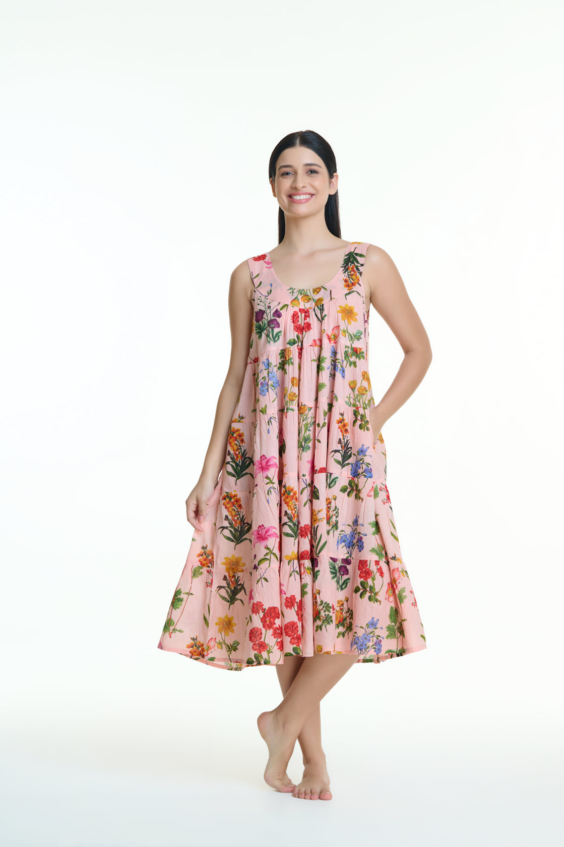 Anna 100% Cotton Nightie - Garden