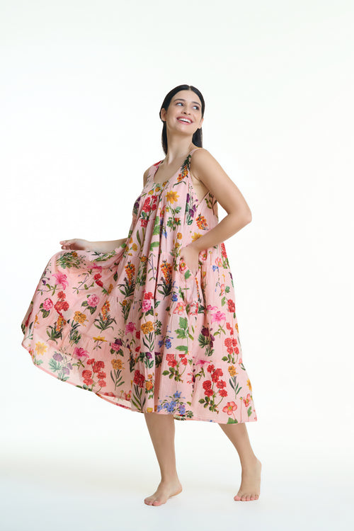 Anna 100% Cotton Nightie - Garden