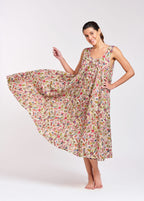 Anna 100% Cotton Nightie - Cottage Garden