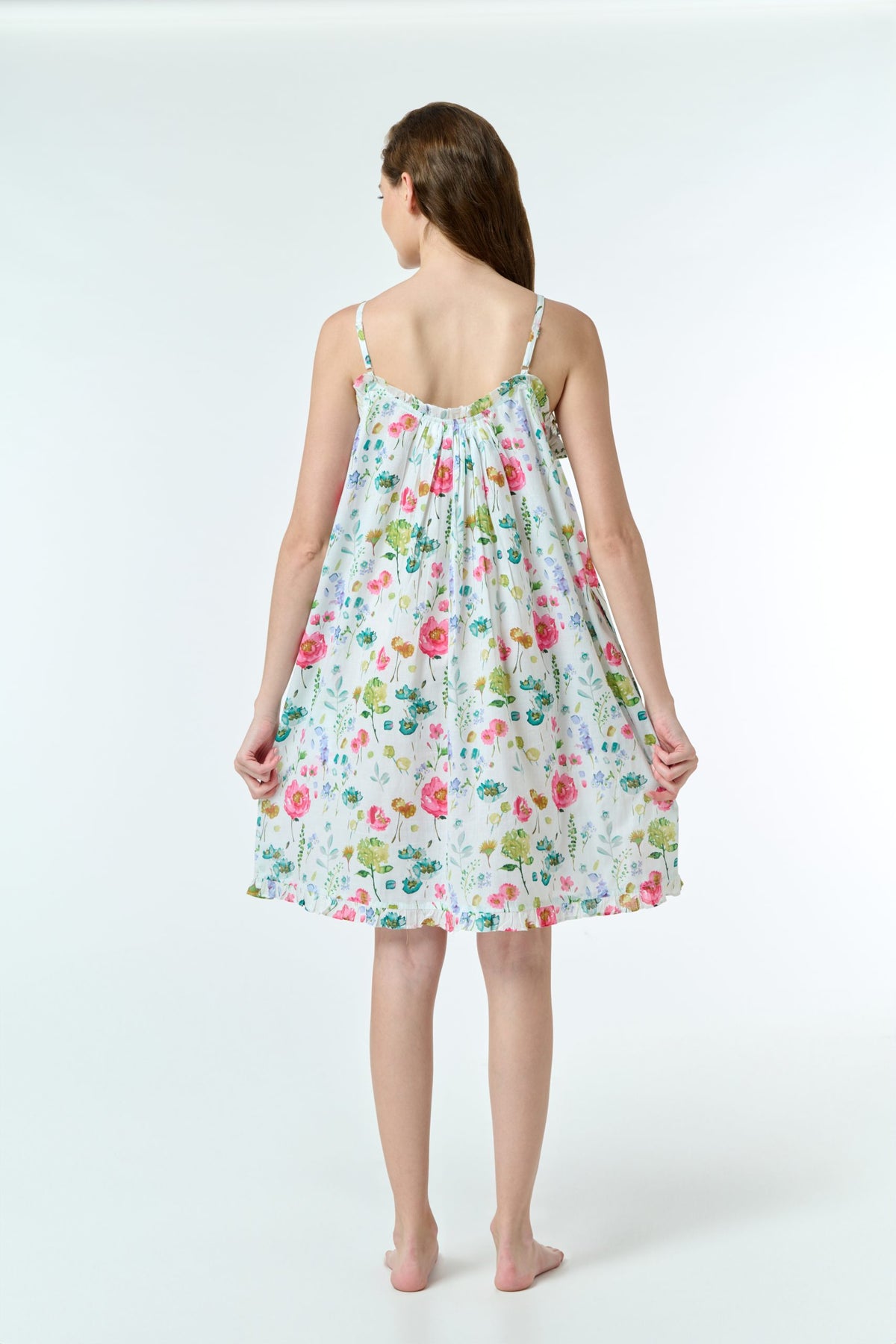 Emma 100% Cotton Nightie - Poppy