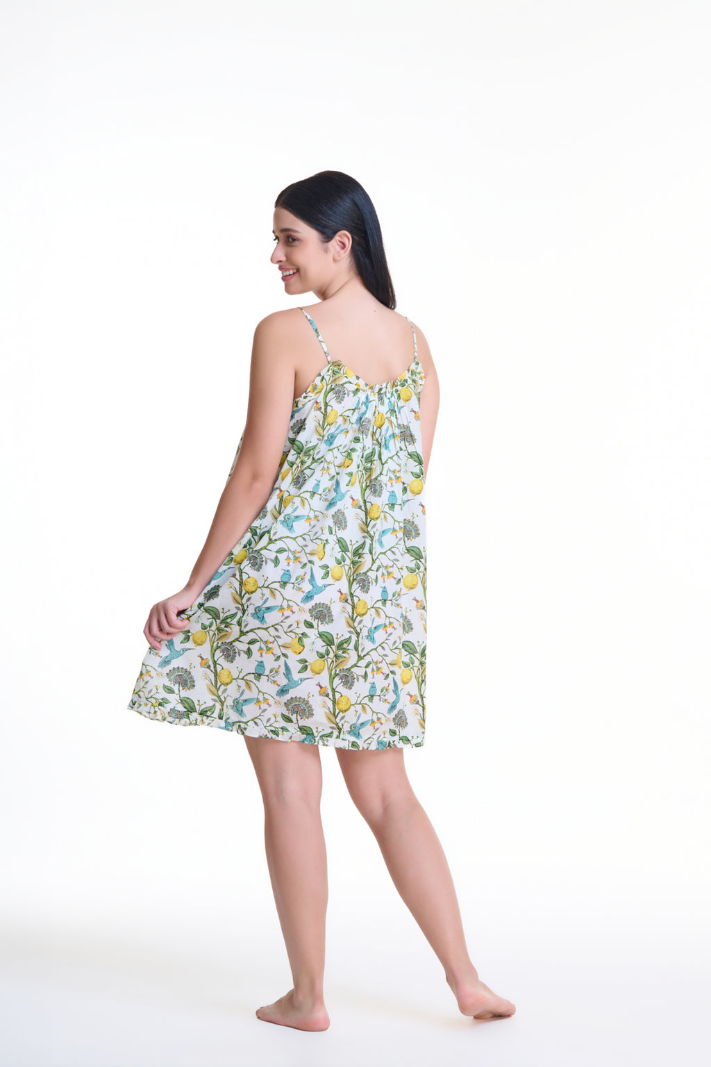 Emma 100% Cotton Nightie - Citrus