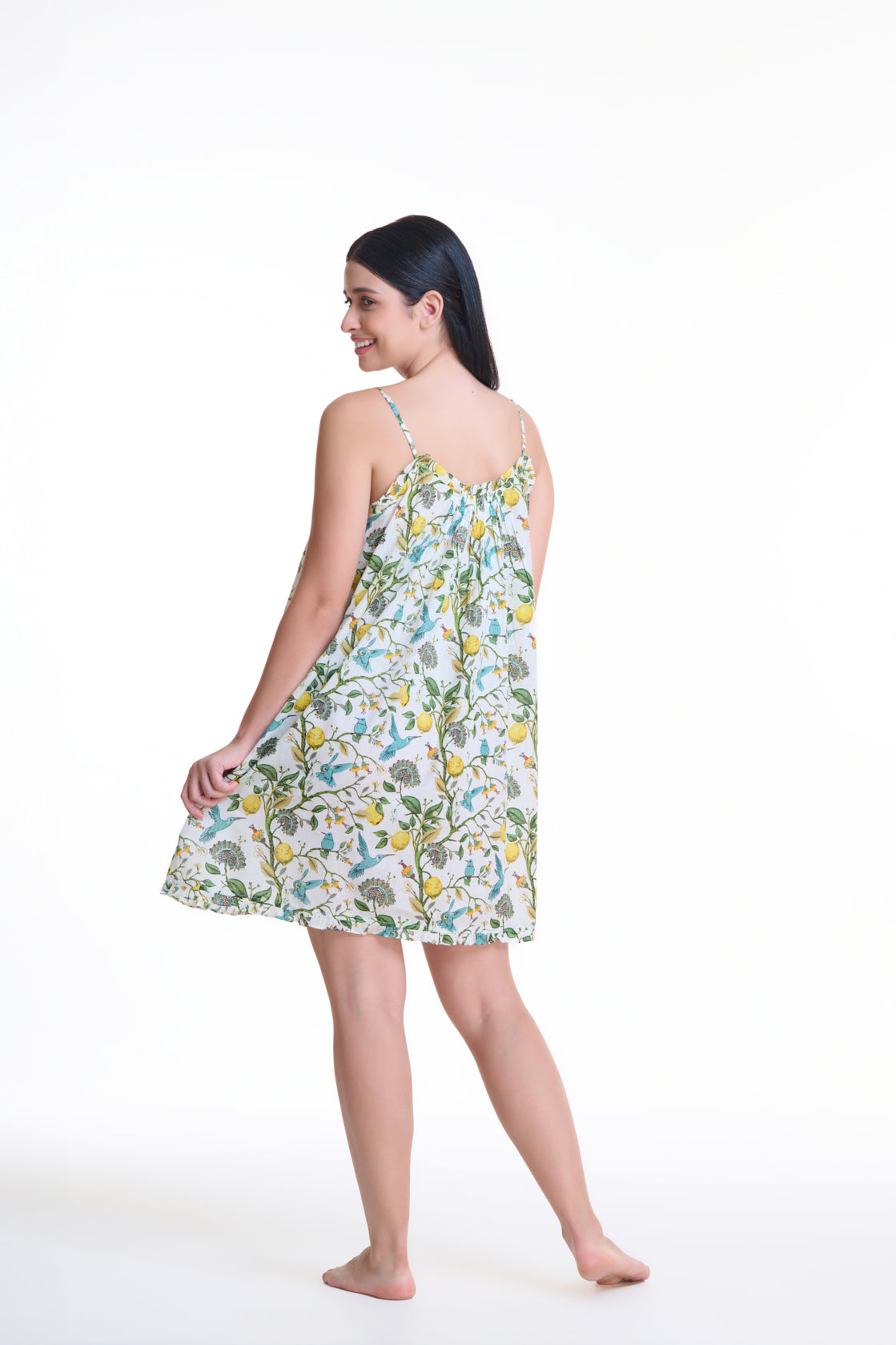 Emma 100% Cotton Nightie - Citrus
